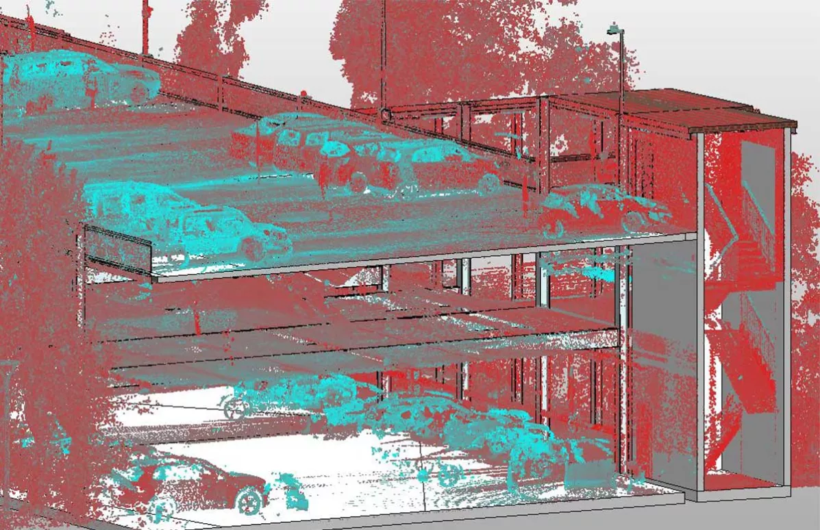 Bestandsmodellierung eines Parkhauses 2