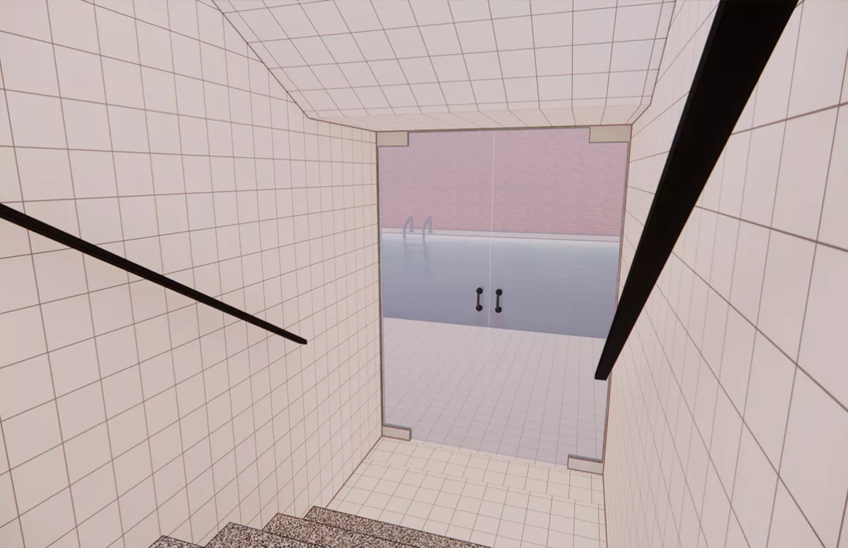 3D-Modellierung der Räumlichkeiten der Badewassertechnik einer Klosterschule 4