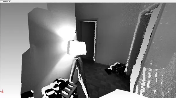 Scandaten des DPI-8 in FARO Scene