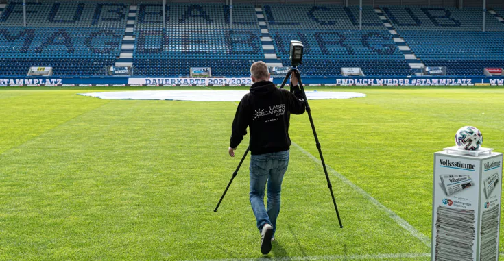 Scanning MDCC-Arena mit FARO Focus Laserscanner