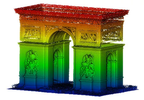 Scan des Arc de Triomphe in Paris