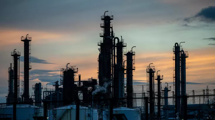 Öl und Gasstationen