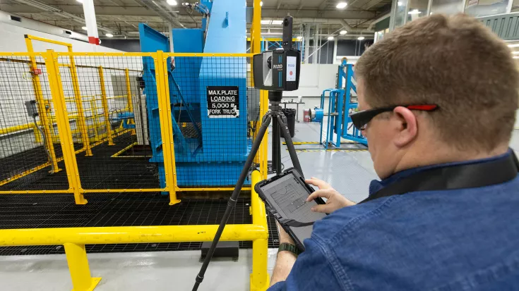 Digitale Fabriken und Anlagenbau FARO Laserscanner