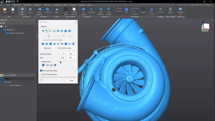 EXModel Effiziente Mesh-Bearbeitung