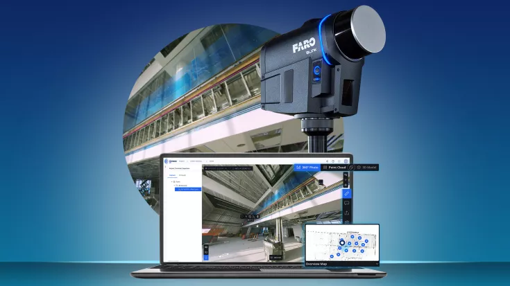 FARO Blink Anwendung Laptop