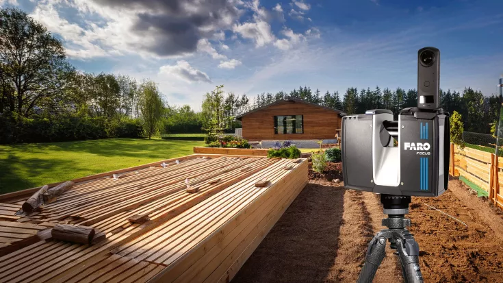 Landschaftsbau terrestrischer Laserscanner