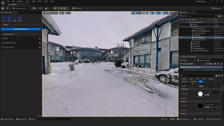 LCC Schnee Szene Unreal Engine