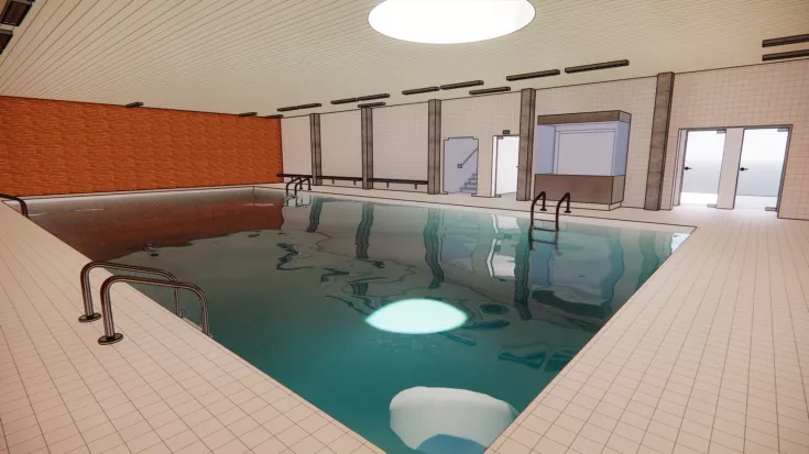Schwimmbecken Modell