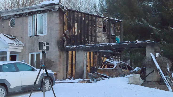 Scanner vor Hausbrand