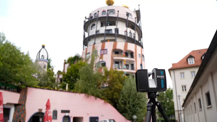 FARO Scanner Hundertwasserhaus