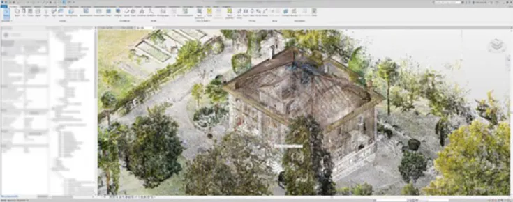 Schweizer Villa Punktwolke_autodesk-revit