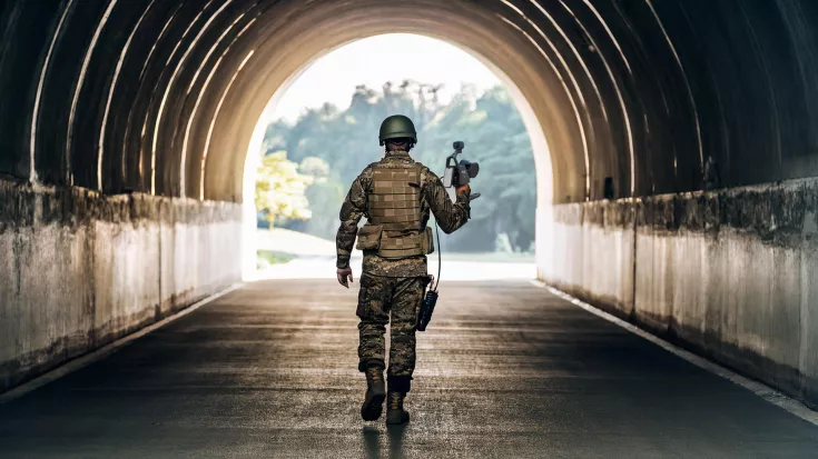 Soldat mit Orbis