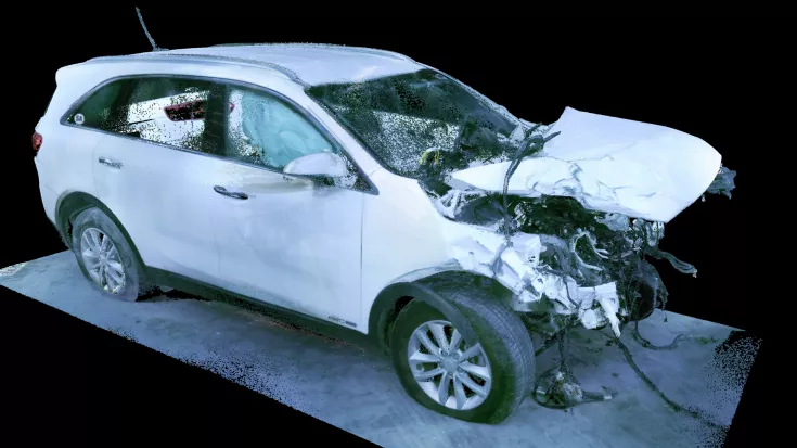 Car crash 3D Scandata