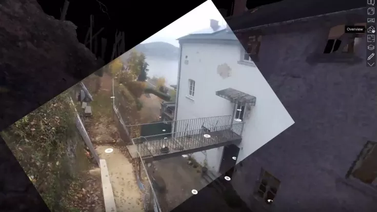 benaco Kameras im Raum verortet