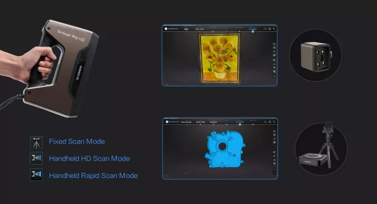 EinScan Pro HD Scanmodi