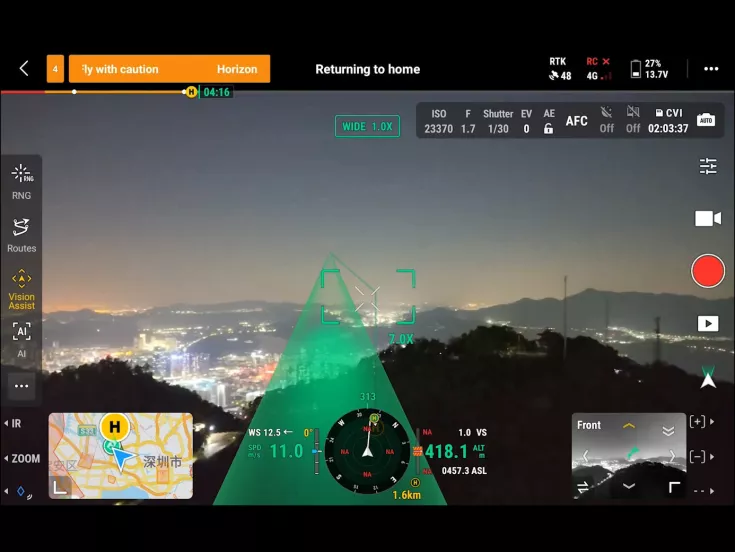 Sicherer Rückflug Matrice4