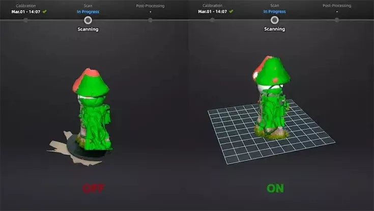 EXScan Automatische Schnittebene