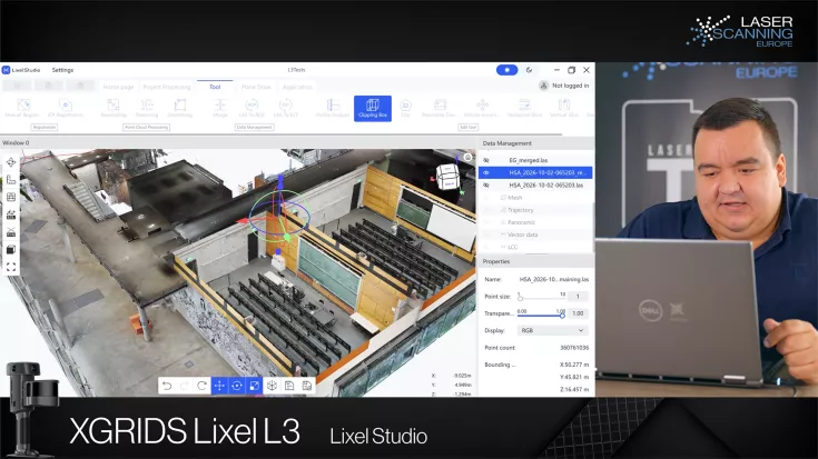 Lixel Studio L3 Punktwolke