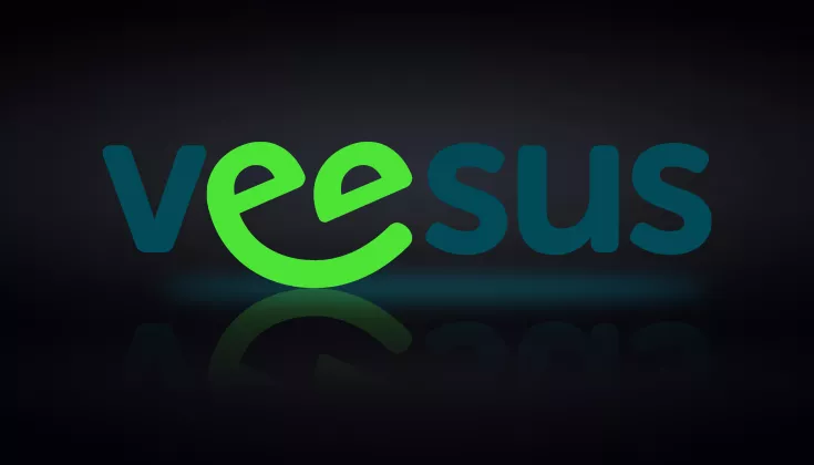 Veesus Logo black BG